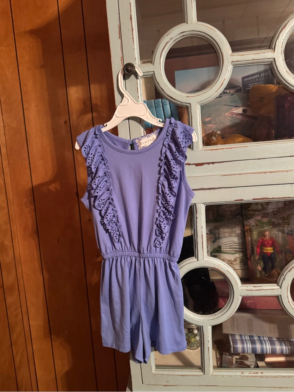Girls Btween Lavender Romper Size 7 C6